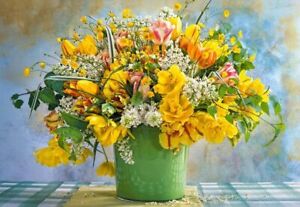 1000 Pieces Puzzle, Spring Flower IN Green Vase, Castorland 104567