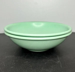 Vintage Boltalite Meeresschaum hellgrün Melamin 8" Schüssel Paar 2er Set USA *Mängel* - Bild 1 von 12