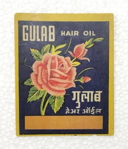 Vintage Original Gulab Hair Oil Lables Collections - Imagen 1 de 4