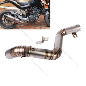 Mid Exhaust Link Pipe 51 Modified Motorcycle Exhaust for Duke 390 200 2012-2016 - Picture 1 of 6