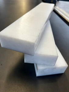 PE1000 UHMW-PE Zuschnitt Natur  Leiste Rechteck/ Quadrat  Reststücke - Bild 1 von 8