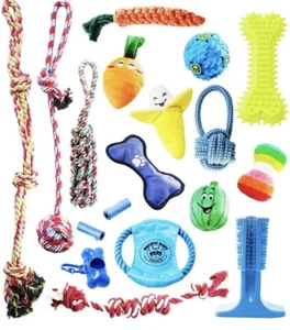 Dog Rope Toy Set with Dog Chew Toys, Rope Toys for Dog 15pcs - Picture 1 of 6