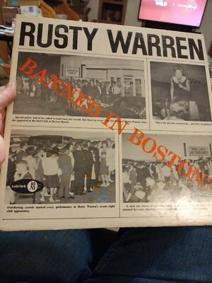 Rusty Warren Banned in Boston LP Vinyl Record. Play tested. Foto 1 de 2