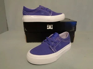 DC Kids Trase TX (Little Kid) Youth NIB New Purple Canvas Sizes Skate ADGS300061 - Picture 1 of 3