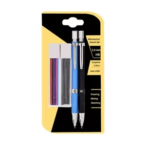 2.0mm Automatic Pencil Black Colors Refills Drafting Sketching Pencil for Artist - Picture 1 of 8