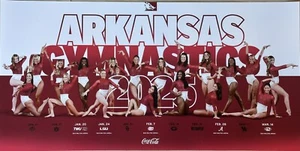 Póster calendario 2025 Arkansas Razorbacks SEC Gymnastics 24x12 - Imagen 1 de 1