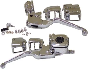 NEW OE STYLE CHROME HANDLEBAR CONTROL KIT FOR 1996-2006 Harley Davidson - Picture 1 of 1