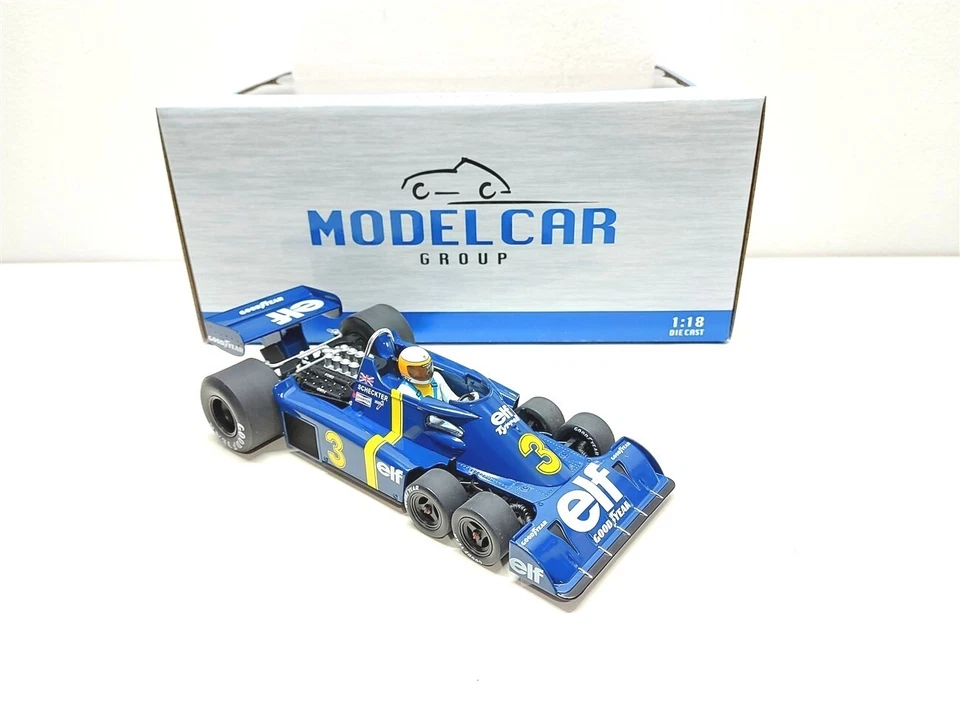 Tyrrell Ford P34-2 Formula 1 Winner GP Svezia 1976 #3 J. Scheckter - 1/18 MCG - Immagine 1 di 4