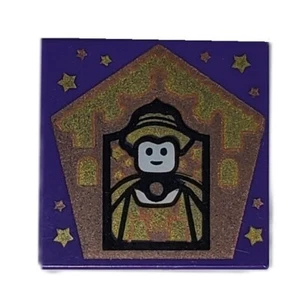 Lego 3068pb1749 Tile 2x2 with Harry Potter Chocolate Frog Card - Picture 1 of 1