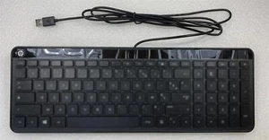HP 801526-031 Englisch Belegung USB Verkabelt Tastatur Original Sticker Neu - Bild 1 von 2