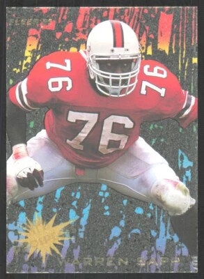 1995 Fleer NFL Prospects Warren Sapp Rookie Miami Hurricanes #14 - Image 1 of 2