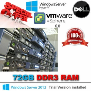 Dell PowerEdge R610 2x 6-rdzeniowy XEON E5645 2,40Ghz 72GB DDR3 3x 146GB 15K RPM SAS - Zdjęcie 1 z 5