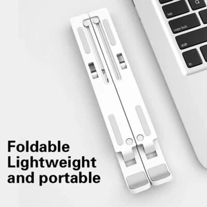 8 Gear Foldable Laptop Stand Holder Portable Bracket Laptop Cooler Accessories - Afbeelding 1 van 15