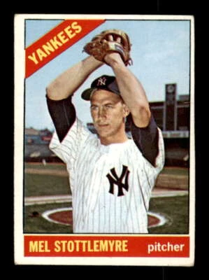 1966 Topps #350 Mel Stottlemyre G Yankees 559873 - Image 1 of 2