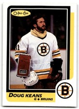 1986-87 O-Pee-Chee Doug Keans Boston Bruins #22