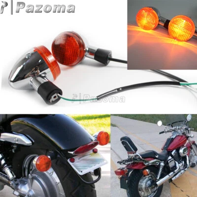 For Honda Shadow 750 VT750 Rear Turn Signal Light Brake Lamp 2004-2007 Chrome - Image 1 of 4