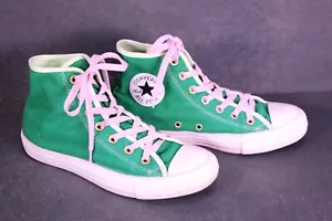 Converse All Star Classic Hi Chucks Unisex Sneaker Gr. 39 grün rosa Canvas BC590 - Bild 1 von 13