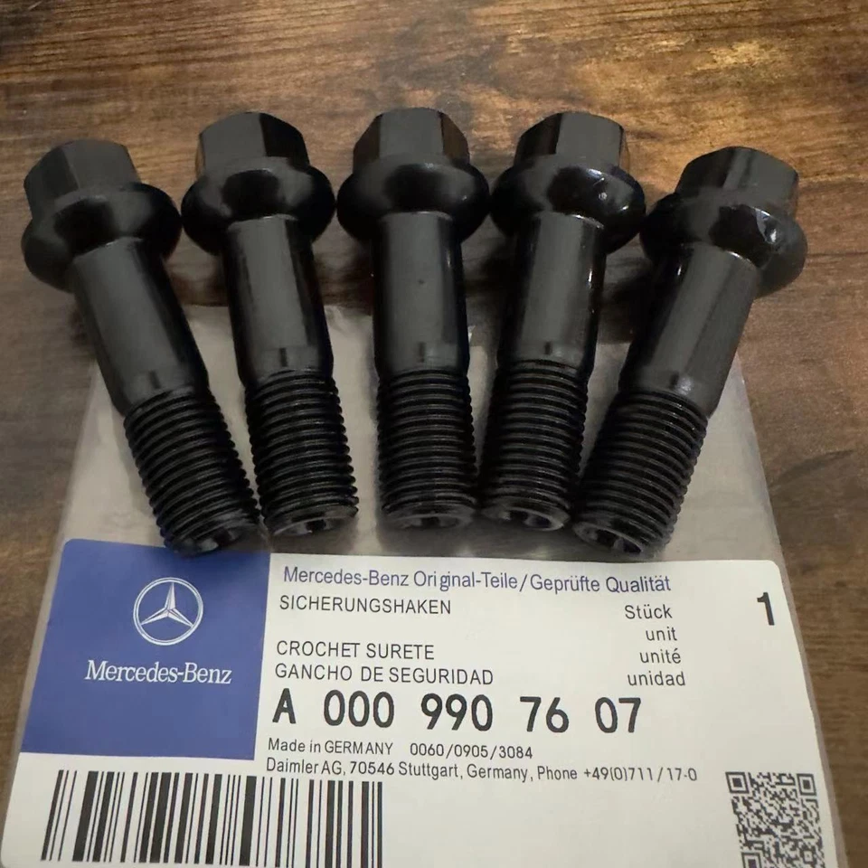 5PCS GENUINE Wheel Lug Bolts Nuts Kit for Mercedes Benz E400 E500 G500 S500 S550 - Image 1 of 3