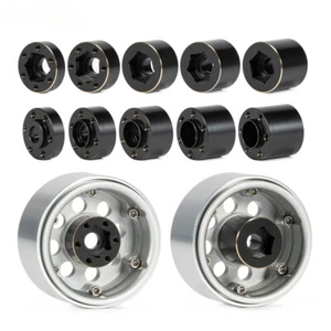 4 Stück Messinggewichte 12 mm Rad Sechskantnabe für 1/10 RC Raupenraupe 1,9/2,2 Zoll Räder Felge - Bild 1 von 11