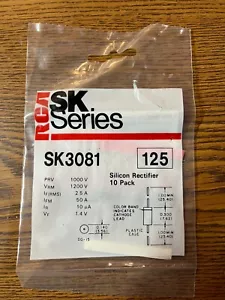 RCA SK3081 Silicon Rectifier 1000 volt 2.5 amps,100 Pieces. - Picture 1 of 2