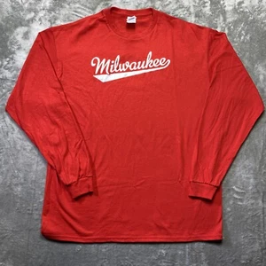 Milwaukee Tool rotes Langarmshirt T-Shirt Herren Gr. XL Logo Tools - Bild 1 von 6