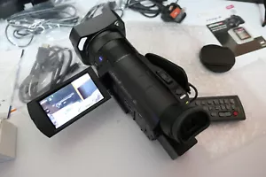 SONY FDR-AX100E Digital 4K Video PRO Camcorder Kamera + Stativ + Tasche + Akku - Bild 1 von 16