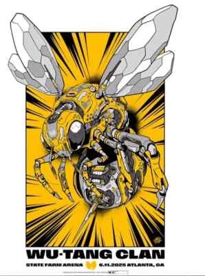 Wu-Tang Clan State Farm Arena Atlanta GA June 11th 2025 Poster, Music Gifts - Image 1 of 4