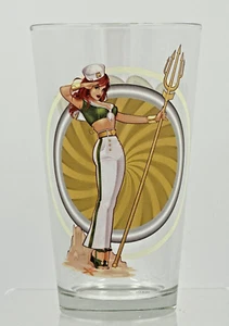 Toon Tumblers Pint Glass Mera DC Bombshells Discontinued - Picture 1 of 8
