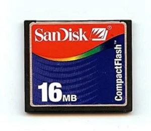 Vintage Sandisk 16mb Compact Flash Memory Card (SDCFB-16-768) - Picture 1 of 1