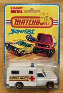 Matchbox Superfast No 41 Ambulance Red Cross Ambulance on original sealed card - Picture 1 of 16