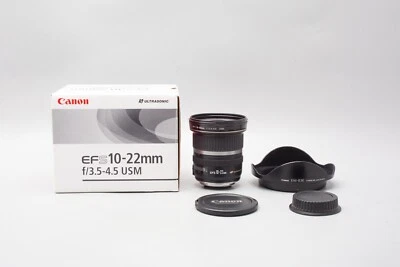 Lente gran angular zoom enfoque automático Canon EF-S 10-22 mm f/3,5-4,5 USM, en caja Foto 1 de 4