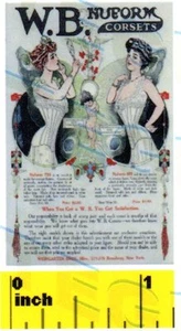  Miniatura - Insegna Corsetto Vittoriana 'Nuova Forma' - Casa delle Bambole scala 1:12 - Foto 1 di 1