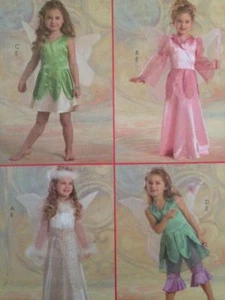 McCalls Sewing Pattern 5496 Girls Child Fairy Costumes Wings Size 6-8 Uncut - Picture 1 of 3