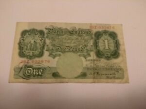  PEPPIATT 1930S GREEN ONE POUND NOTE IN CIRCULATED CONDITION.