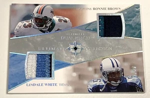 Upper Deck Ultimate Collection 2006 Ronnie Brown LenDale bianco RC doppia toppa /50 - Foto 1 di 2