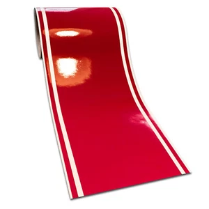 6" Red Glossy Vinyl Racing Stripes Decal Trailer Boat Windows Pinstripes - Picture 1 of 2
