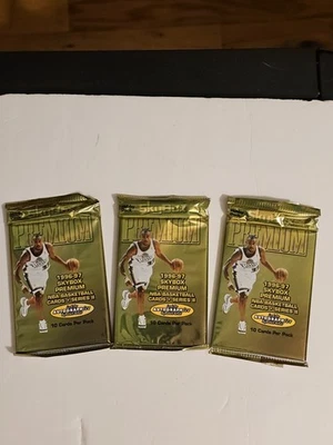 1996-97 Skybox Premium NBA Series 2 HOBBY Packs - 3 Pack Lot - 5 Inserts,  KOBE? - Image 1 of 4