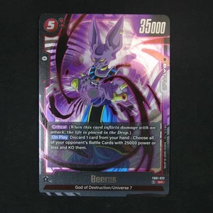 Beerus Super Rare FB01-023 Awakened Pulse Holo - Picture 1 of 2