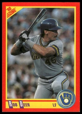 1990 Score #390 Rob Deer - Image 1 of 2