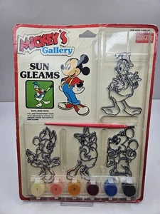 MICKEY'S Paint By Numbers GALLERY SUN GLEAMS CRAFT HOUSE SUNCATCHERS NEW VINTAGE - Picture 1 of 17