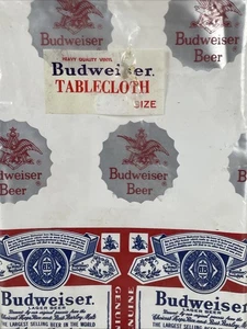 Mantel Publicitario Anheuser Busch Años 70 Budweiser Nuevo Grande De Colección - Imagen 1 de 4