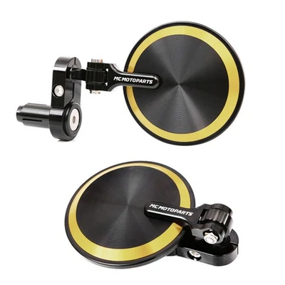 Espejos retrovisores de extremo de barra Billet Gold REBORN para Suzuki GSF1200 Bandit 01 02 03 04 05 06 Foto 1 de 4