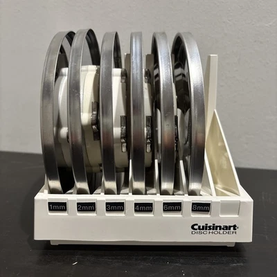 Cuisinart DLC-7 Super Pro procesador de alimentos juego de 6 piezas de cuchillas de disco con soporte Foto 1 de 4