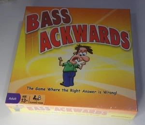 Bass Ackwards The Game Where The Right Answer Is Wrong Pressman Board Game NEW - Picture 1 of 6
