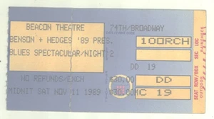 John Lee Hooker Fabulous T-Birds Bobby Blue Bland 11/11/89 NYC NY Ticket Stub! - Picture 1 of 1