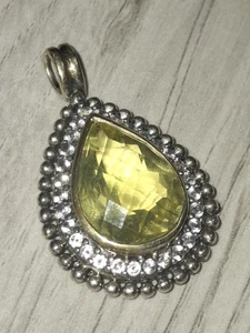 Vintage Sterling Silber Edelstein Anhänger - Bild 1 von 5