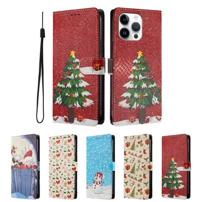 Christmas Santa Wallet Cover Case For Tecno Spark 40 7 Go Pop 3 4 7 Camon 20 19 - Image 1 of 4
