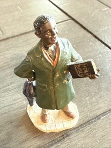 Lemax PREACHER Man w/Bible & Umbrella Holiday Village Accent - Picture 1 of 4