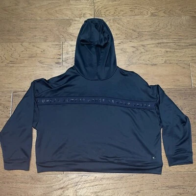 Under Armour Women’s XXL Gray Slight Crop Hoodie Logo Loose Fit Fleece - Image 1 of 4