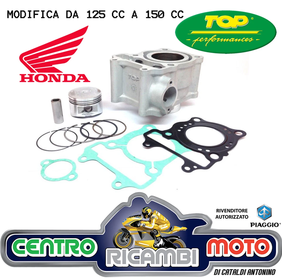 KIT GRUPPO TERMICO TOP CILINDRO MODIFICA 150 cc HONDA SH125 ie 2009 2010 2011 - Imagen 1 de 1